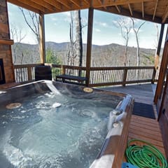 Stoneman Lodge | 4BR Luxury Cabin Rental | Blue Ridge GA | Hot Tub & Mountain Views